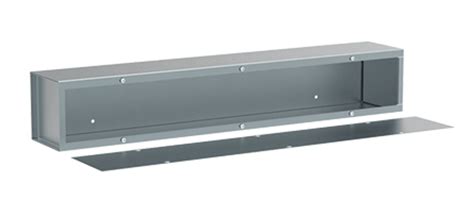 electrical gutter box for wire entry|10 x 24 electrical trough.